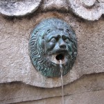 lion water fountain